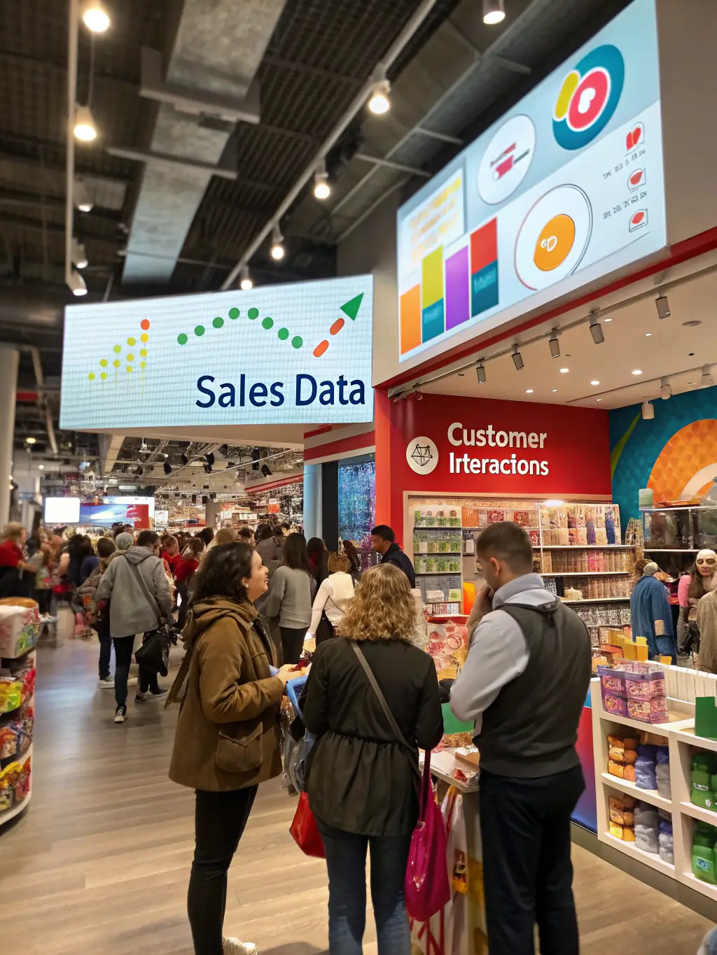 A brightly lit retail store with multiple POS systems in operation, showcasing TCE Tech's support for retail technology.